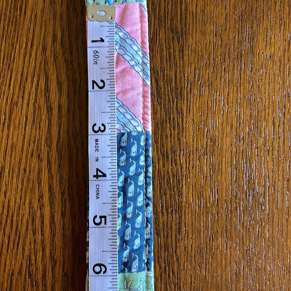 Vineyard Vines Patchwork Fabric Ring Belt-Size Medium - Picture 10 of 10